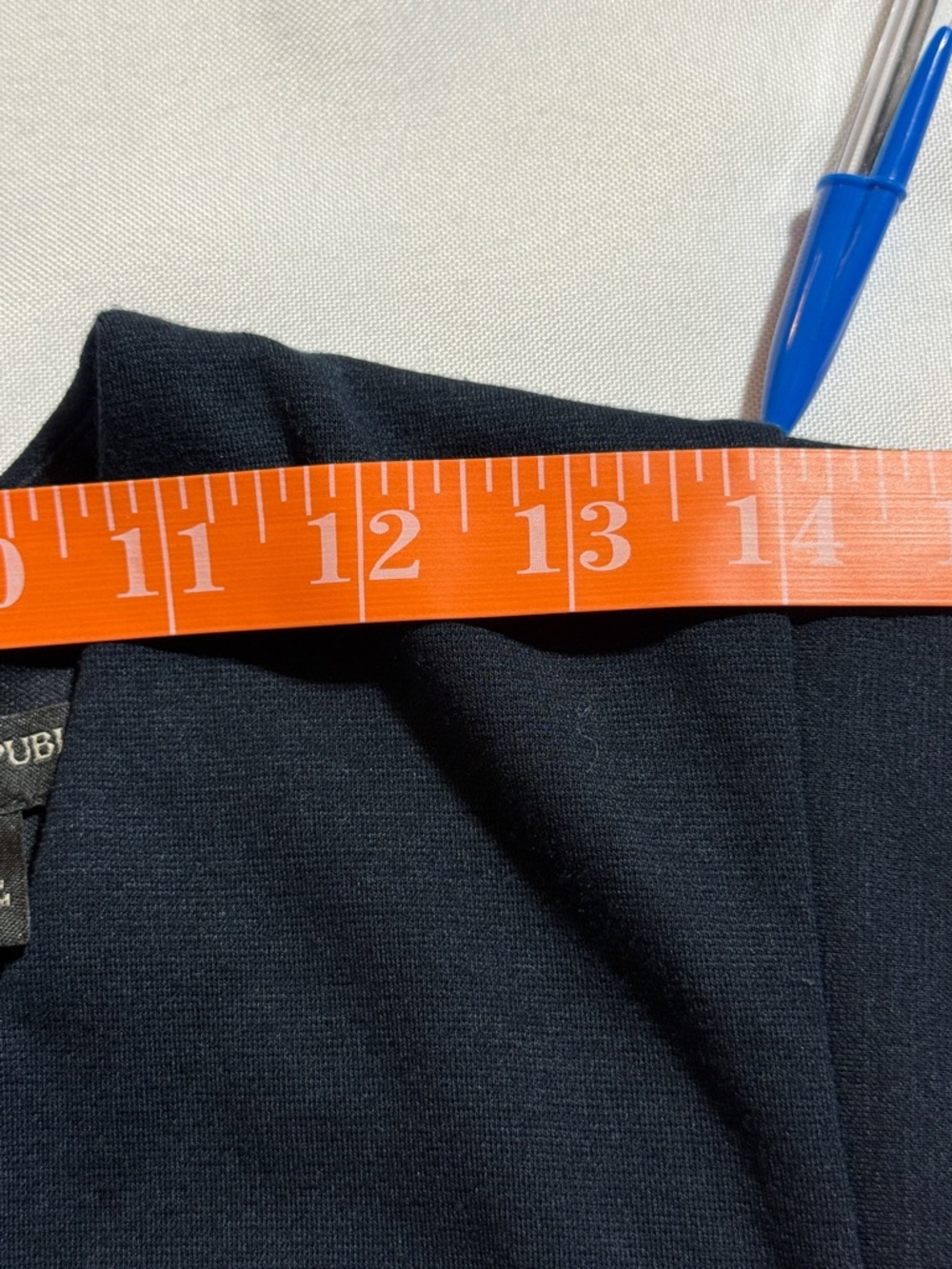 Blue Banana Republic Dress Size 10 Elegant with Leather Detail - Picture 6 of 10